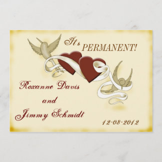 Le tatouage vintage a inspiré le faire-part de