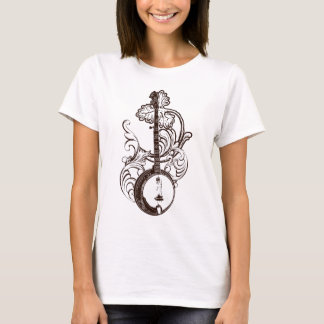 Le tee - shirt des femmes de T-shirt de banjo