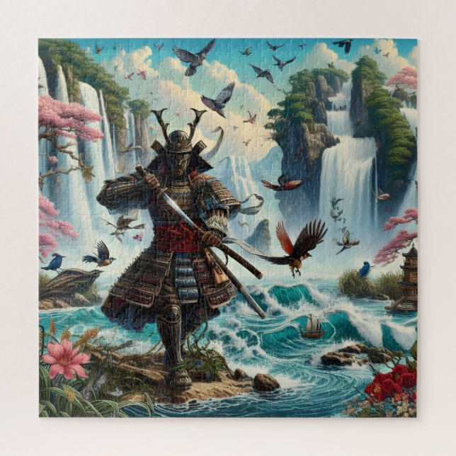 Le temple guerrier des cascades Jigsaw Puzzle (Vertical)