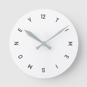 Le temps, c'est de l'argent - horloge murale