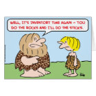 le temps d'inventaire d'homme des cavernes bascule