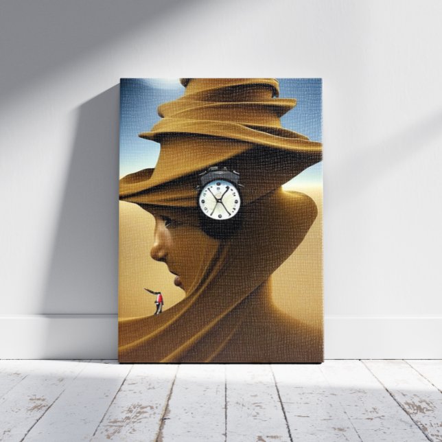 Le temps est écoulé pour l'impression sur toile (Créateur téléchargé)