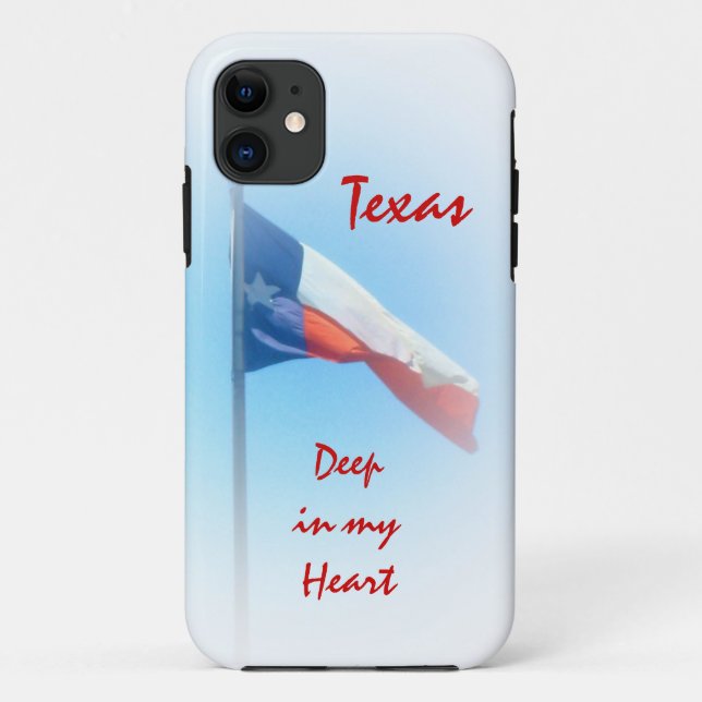 Le Texas dans mon coque iphone de coeur (Dos)