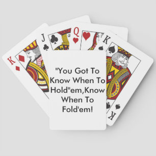 Le Texas les tiennent des cartes de jeu