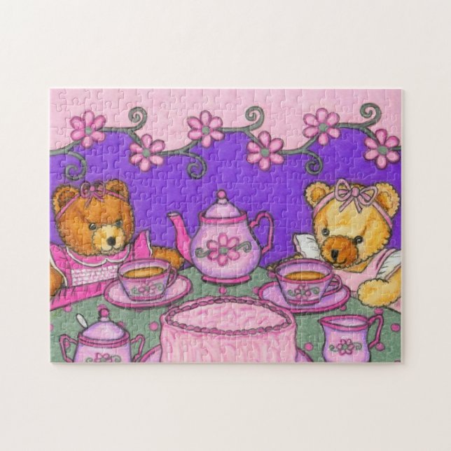 Le thé soutient le puzzle (Horizontal)