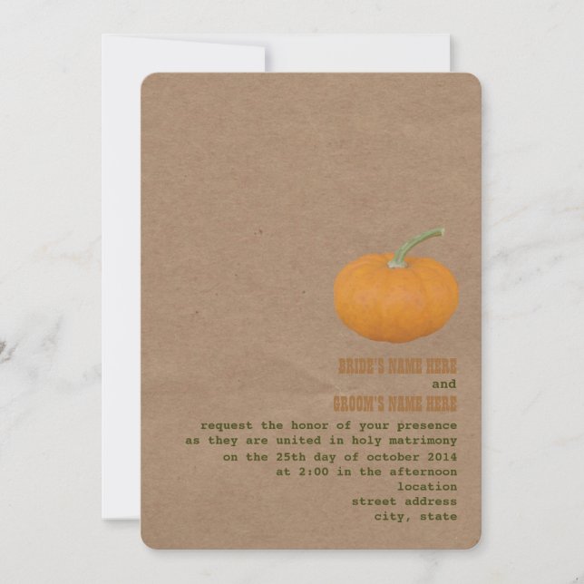 Le thème du marché des fermiers Mariage Invitation (Devant)