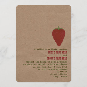Le thème du marché des fermiers Mariage Invitation