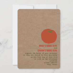 Le thème du marché des fermiers Mariage Invitation