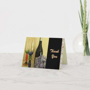 Le thème du vin Carte de remerciements