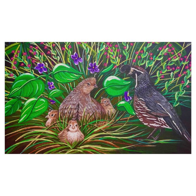 Le tissu de caille pour bébés (Fat Quarter)