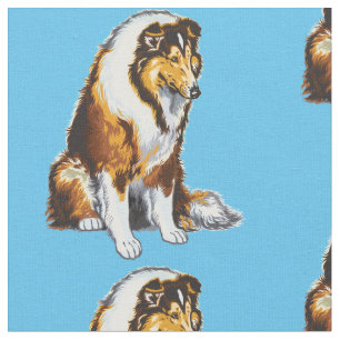 Le tissu de collie rugueux