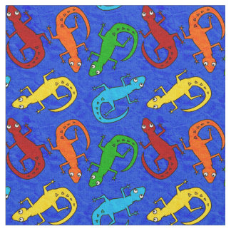 Le tissu de l'enfant coloré de lézard