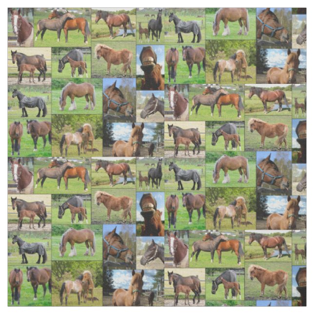 Le tissu fait sur commande de l'amant de cheval (Échantillon)