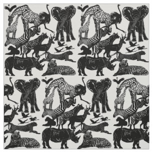 Le tissu naturel animal africain du Safari réalis