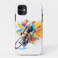 Le Tour Inspired Cyclist Tough iPhone Case