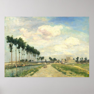 Le Towpath - Johan Jongkind Poster d'art