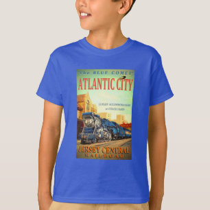 Le train bleu de comète badine le T-shirt