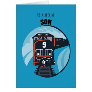 Le train d'anniversaire de son 9ème anniversaire,
