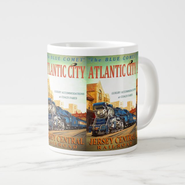 Le train de la comète bleue Jumbo Mugs (Devant droit)