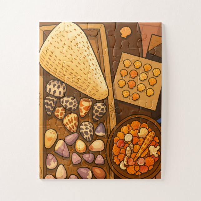 Le trésor est sur la table puzzle (Vertical)