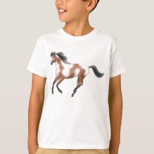 Le tri cheval de peinture badine le T-shirt