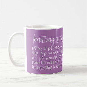 LE tricot EST MA SECONDE LANGUE Mug II en céramiqu