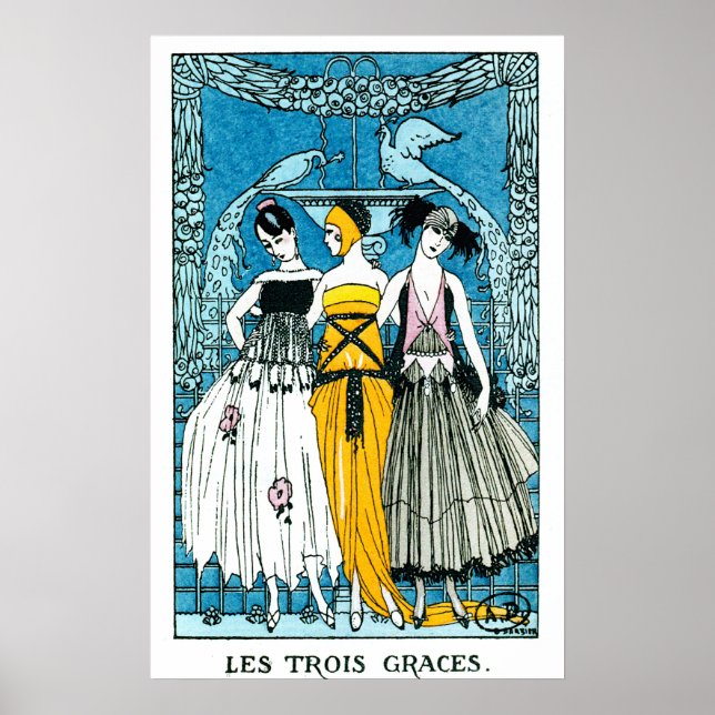 Le trois graces by George Barbier Poster (Front)