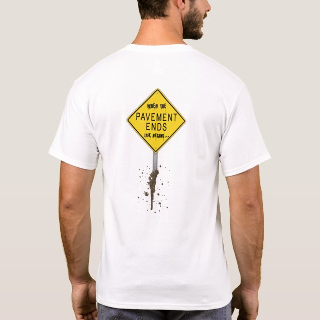 Le trottoir finit… T-shirt (Dos)