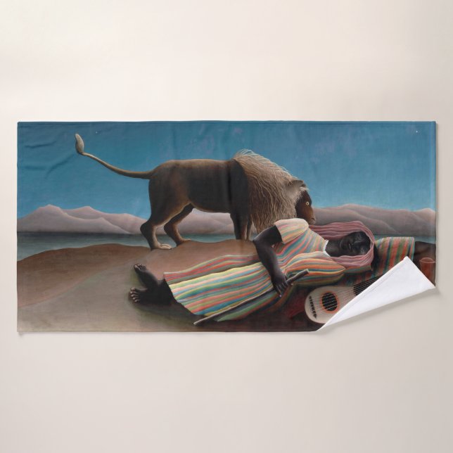 Le Tsigane endormi, Henri Rousseau (Serviette de bain)