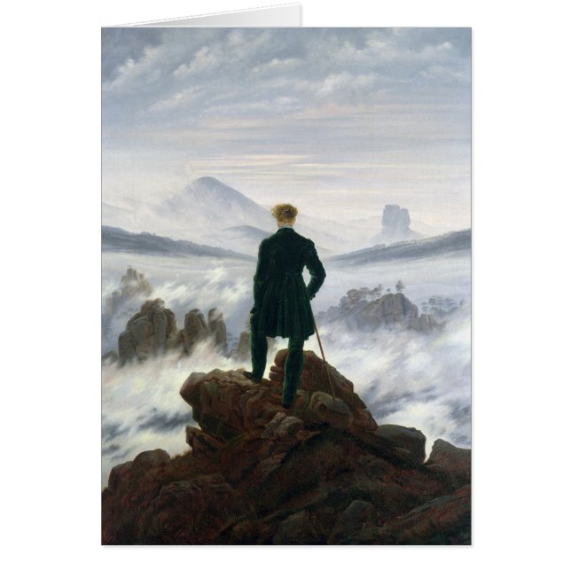 Le vagabond au-dessus de la mer du brouillard (Devant)
