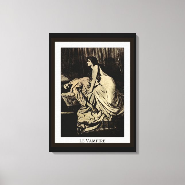 Le Vampire by Burne-Jones Canvas Print (Front)