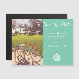 Le Vélo De Plage Sauvez Le Magnet De La Date