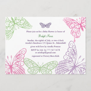 Le ventre flotte invitation de baby shower