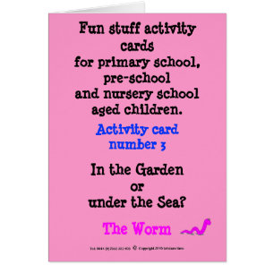 Le ver - notez la carte témoin de taille