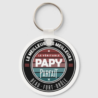 Le véritable papy parfait keychain