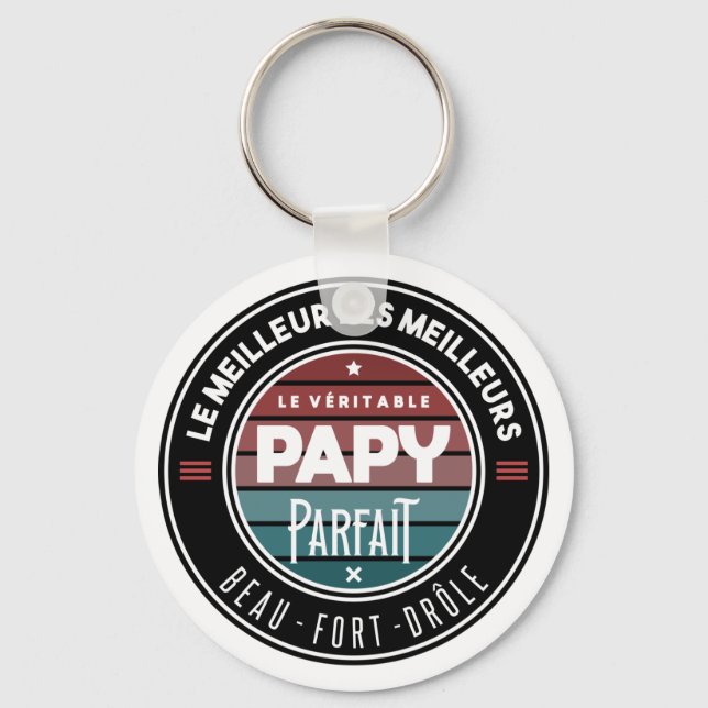 Le véritable papy parfait keychain (Front)