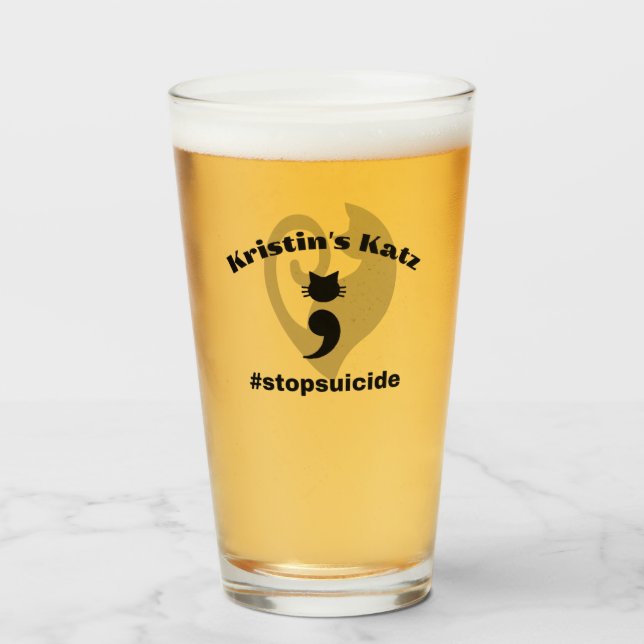 Le verre de bière Katz de Kristin (Devant (rempli))