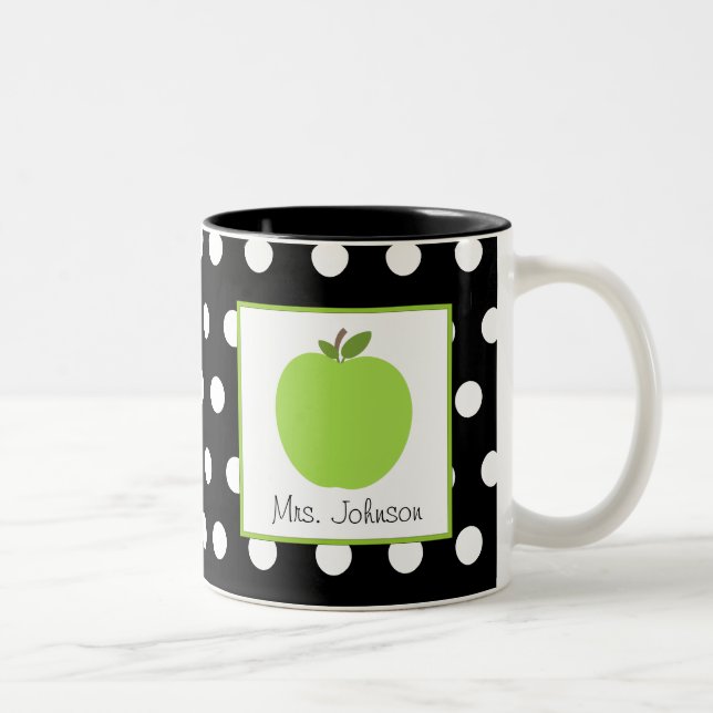 Le vert Apple de tasse de professeur noircissent (Droit)
