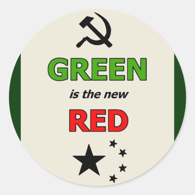 Le vert est le nouvel autocollant rouge (Devant)