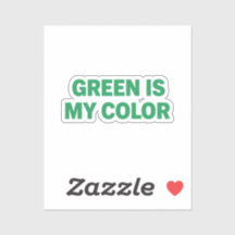 Le vert est ma couleur St Patrick Day Autocollant
