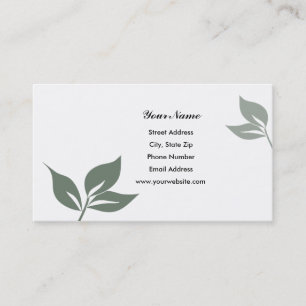 Le vert laisse des cartes de visite