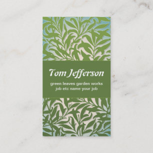 le vert laisse le carte de visite