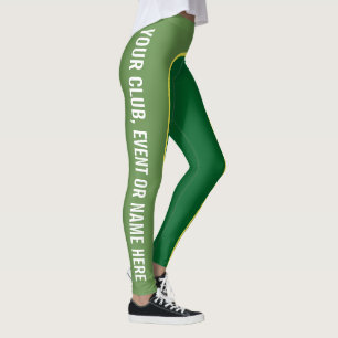 Le vert ombrage Leggings appelée personnalisable