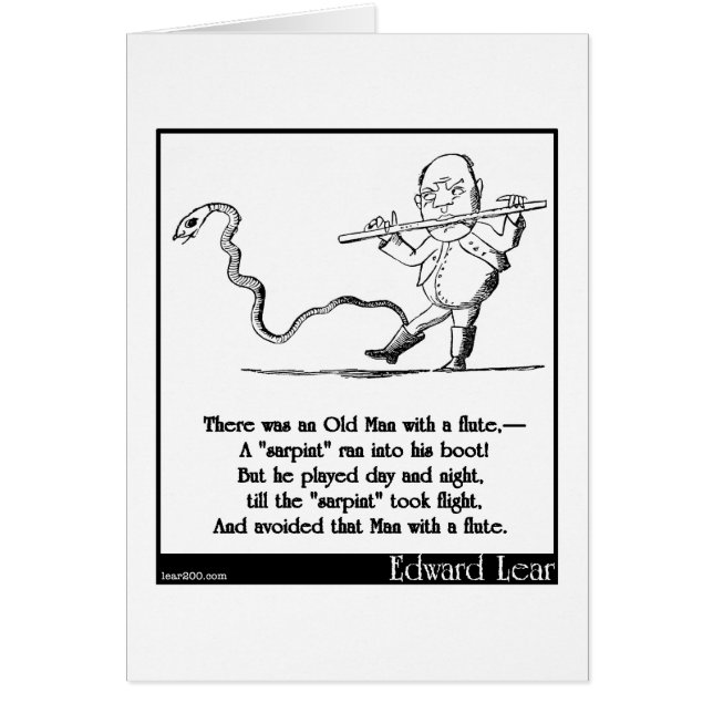 Le vieil homme d'Edward Lear avec une cannelure (Devant)