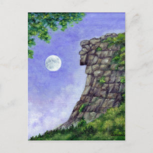 Le Vieux Homme De La Montagne New Hampshire Carte 