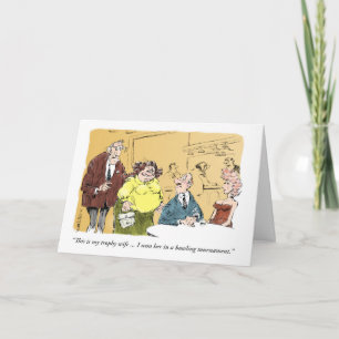 Le Vieux Homme et sa carte anniversaire "Trophée"
