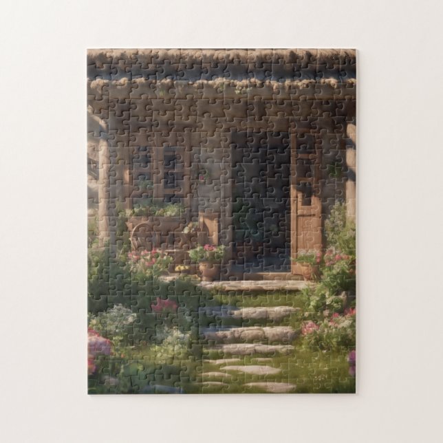Le village secret : Rustic House Puzzle (Vertical)