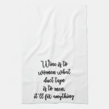 Le vin est aux femmes quelle serviette de ruban