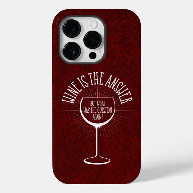 Le Vin Est La Réponse Coque-Mate coque iphone (Verso)