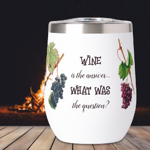 Le vin est la réponse drôle